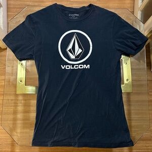 Volcom Men's T-Shirt Crisp Stone - Size Medium - Navy Blue